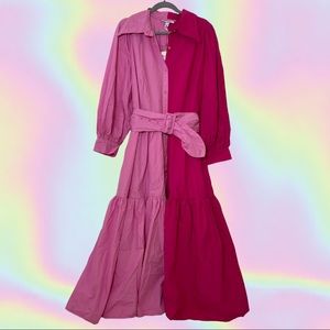 John Christopher Rogers 2 Toned Pink Dress 20W